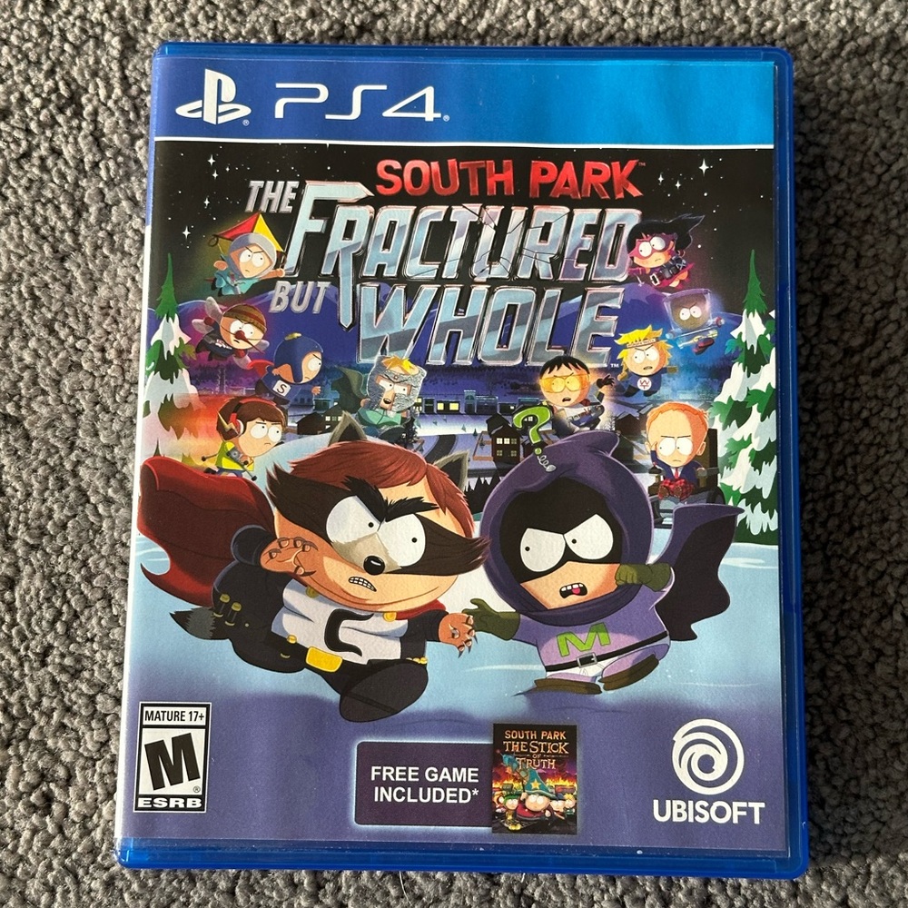 South Park: The Fractured But Whole PS4 PlayStation 4 w/ Stick of Truth Game